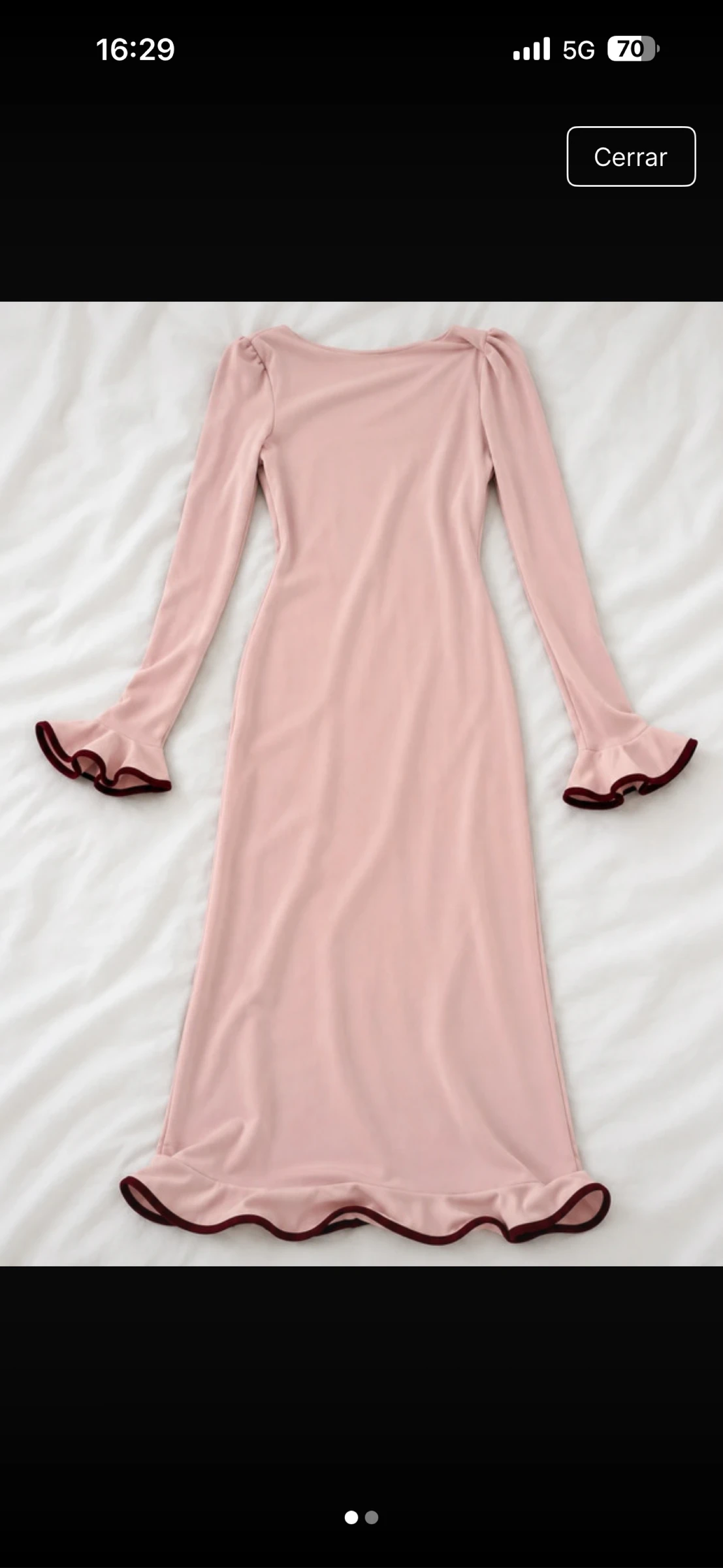 Flamenco-stijl jurk, lichtroze – photo 3